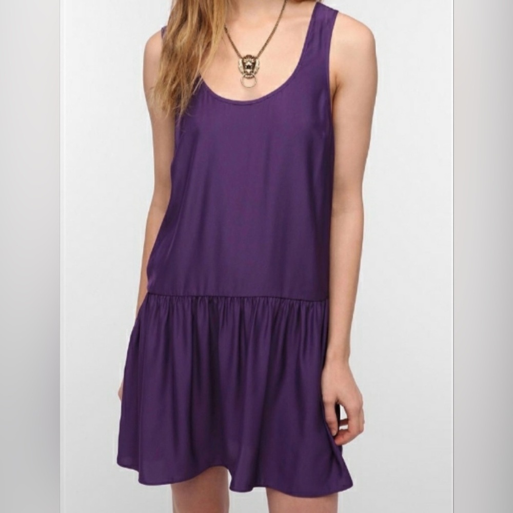 Silence + Noise Purple tank mini dress size M